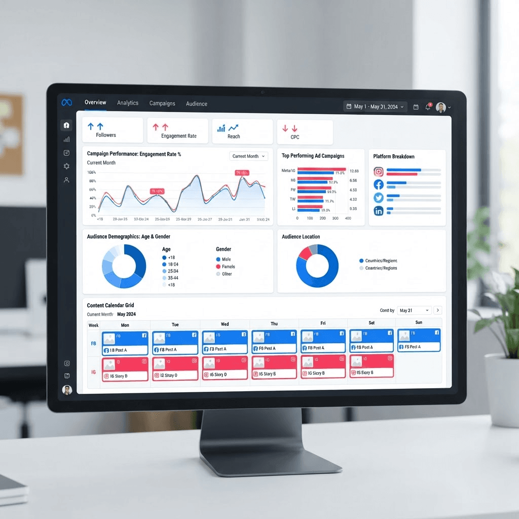 Digital marketing campaign dashboard